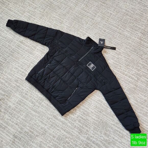 VIRUS x HYROX ladies Baywood 1/4 zip quilted jacket black size S - Picture 1 of 12